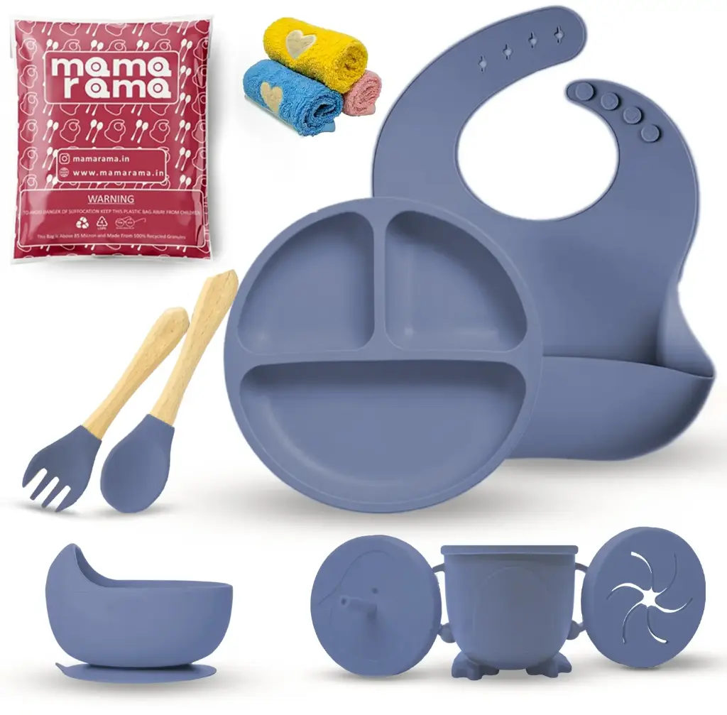 Baby Feeding Set 11 Pcs Dark Blue